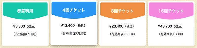 マタニティヨガ料金プラン